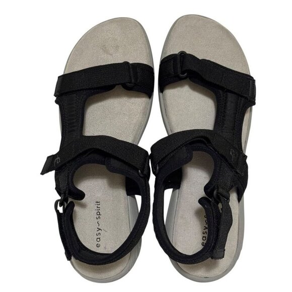 Easy Spirit Trish 2 Black Sport Sandals Adjustable Slingback Women's Size 9 - Picture 9 of 16